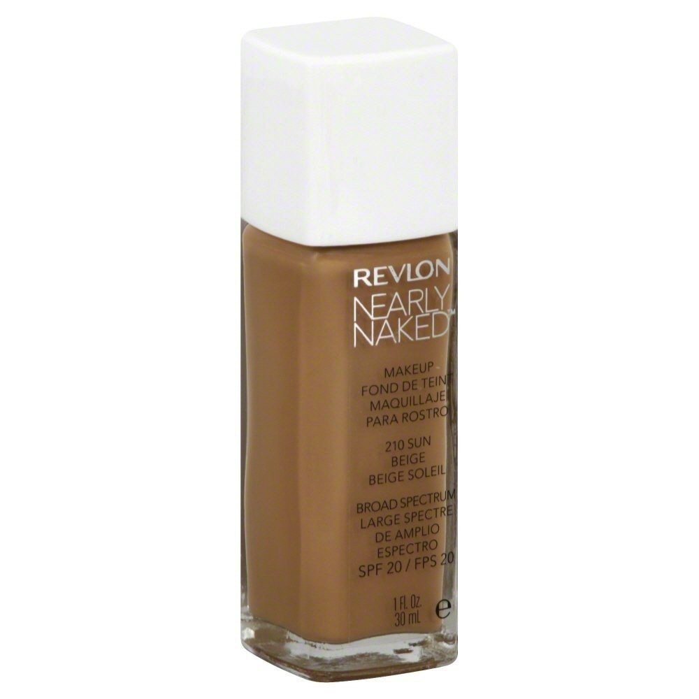 Revlon Nearly Naked Foundation - 210 Sun Beige