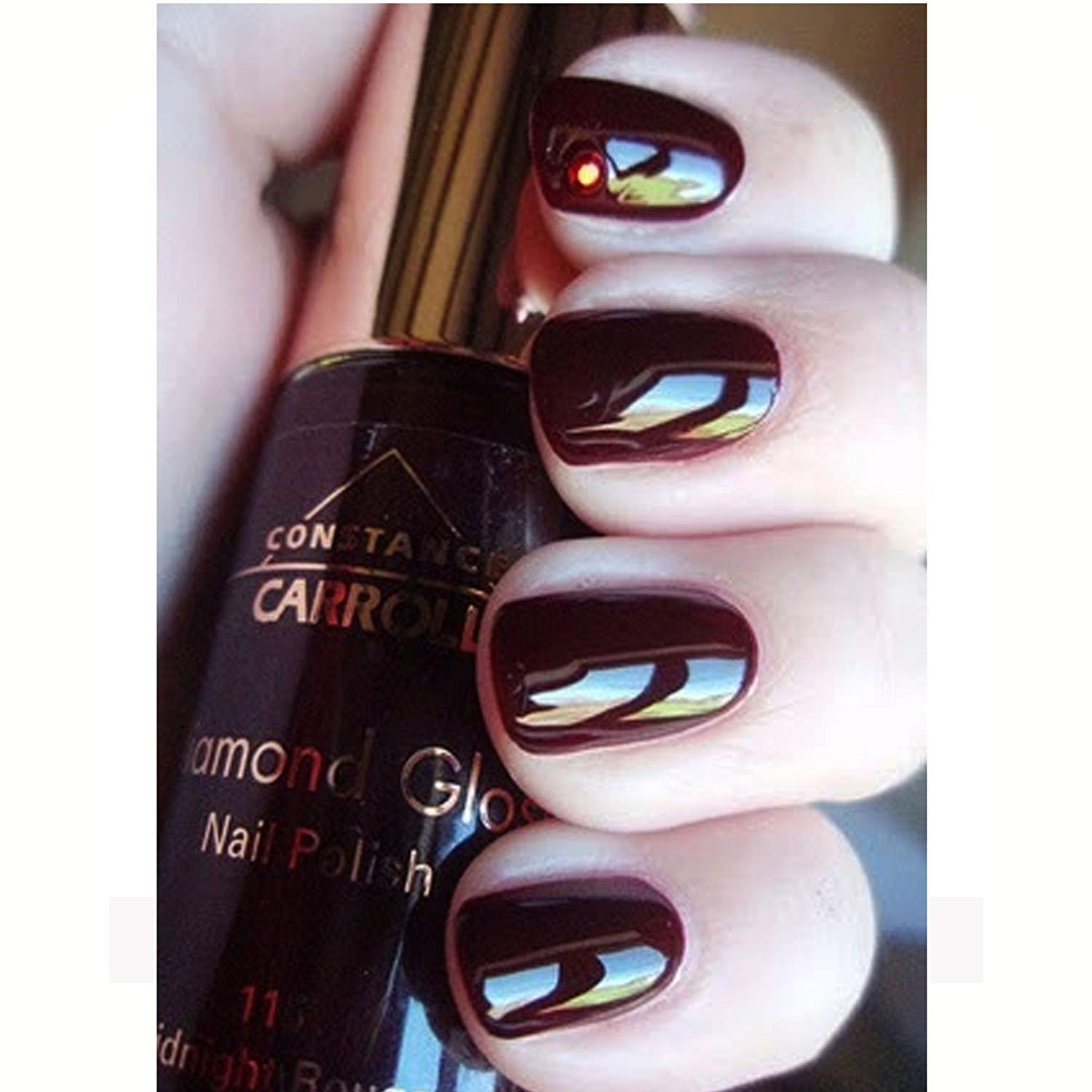 Constance Carroll Diamond Gloss Nail Polish - 115 Midnight Rouge
